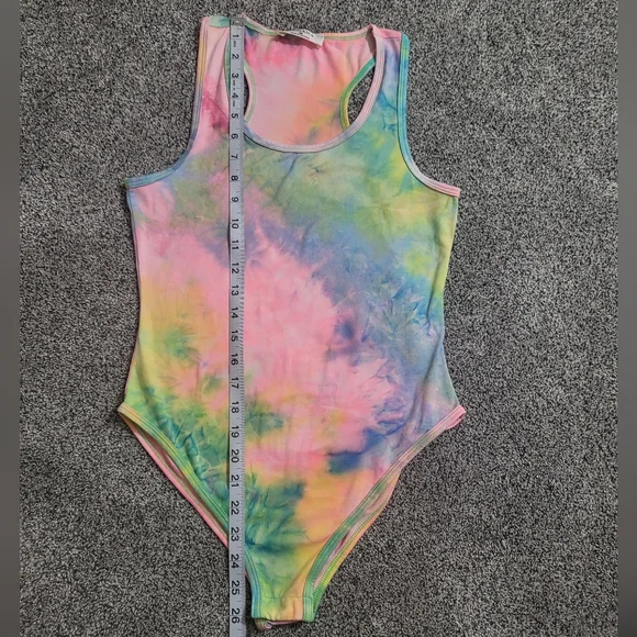 Zenana Tie Dye Bodysuit Size Small - Picture 4 of 9